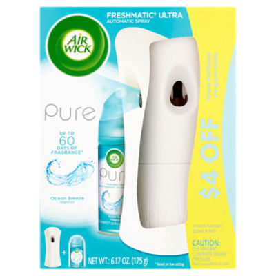 Air Wick Pure Freshmatic Ultra Ocean Breeze Fragrance Automatic Spray, 6.17 oz ShopRite