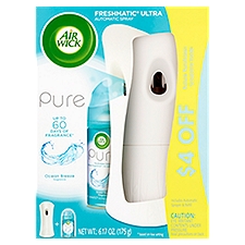 Air Wick Pure Automatic Spray, Freshmatic Ultra Ocean Breeze Fragrance, 6.17 Ounce