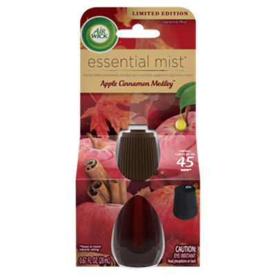 Air Wick Essential Mist Apple Cinnamon Fragrance Mist Limited Edition, 0.67 fl oz