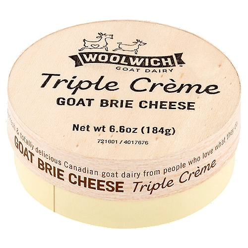Woolwich Goat Dairy Triple Crème Goat Brie Cheese, 6.6 oz
Simply fresh & totally delicious Canadian goat dairy from people who love what they do.