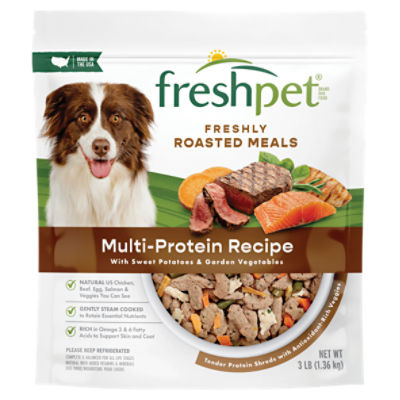 Freshpet Freshly Roasted Meals Multi-Protein Recipe Dog Food, 3 lb, 3 Pound