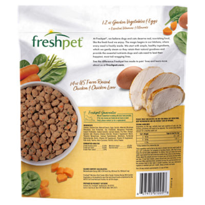 Freshpet Healthy Natural Cat Food Fresh Chicken Recipe 1lb