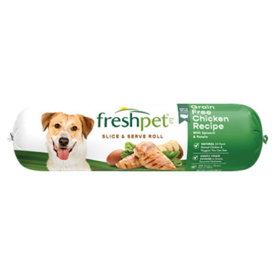 Freshpet Healthy & Natural Dog Food, Fresh Grain Free Chicken Roll, 1.5lb
