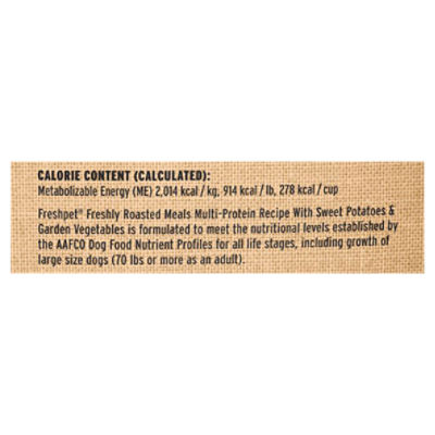 Freshpet select multi clearance protein