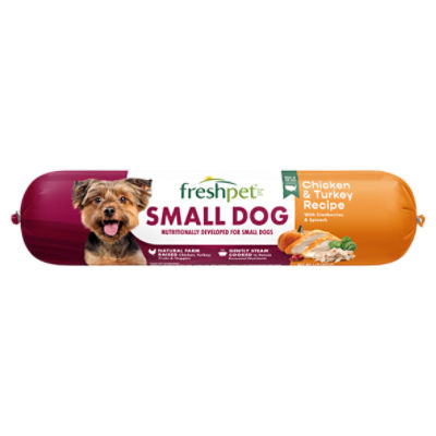 Freshpet Chicken & Turkey Recipe with Cranberries & Spinach Small Dog Food, 1 lb