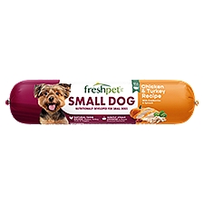 Freshpet Healthy & Natural Dog Food, Small Dog Fresh Chicken & Turkey Roll, 1 lb, 1 Each