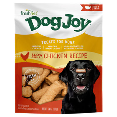 Freshpet Dog Treat, Dog Joy Slow Grilled Chicken Treat 6.4 oz Bag, 6.4 Ounce