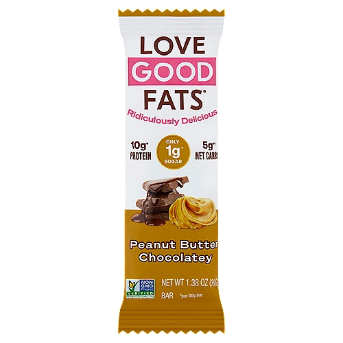 Love Good Fats Peanut Butter Chocolatey Snack Bar, 1.38 oz