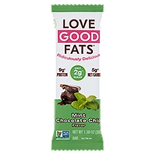 Love Good Fats Mint Chocolate Chip Flavor Snack Bar, 1.38 oz