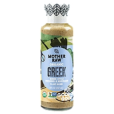 Mother Raw Organic Greek Style, Dressing & Marinade, 8 Ounce