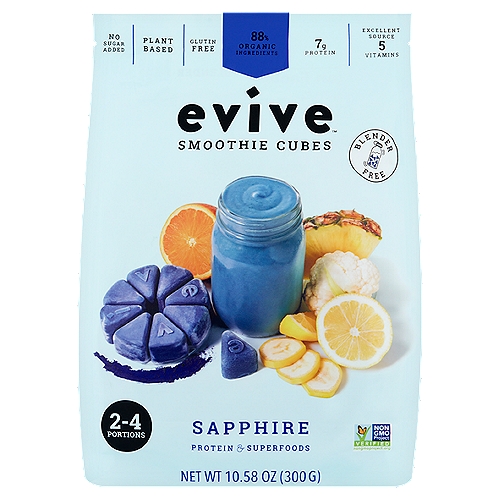 Evive Sapphire Smoothie Cubes, 10.58 oz
