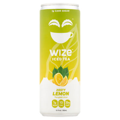 Wize Zesty Lemon Iced Tea, 12 fl oz