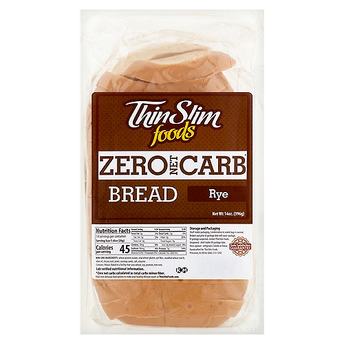 ThinSlim Foods Zero Net Carb Rye Bread, 14 oz