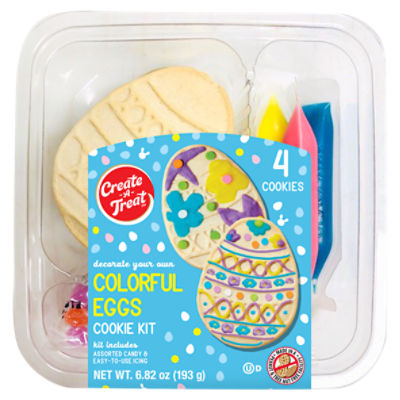 Create A Treat Colorful Eggs Cookie Kit, 4 count, 6.82 oz