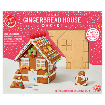 Create A Treat E-Z Build Gingerbread House Cookie Kit, 29.9 oz