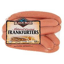 Black Bear Natural Casing Frankfurters, 16 oz