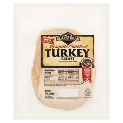 Black Bear 99% Fat Free Mesquite Smoked Turkey Breast, 7 oz