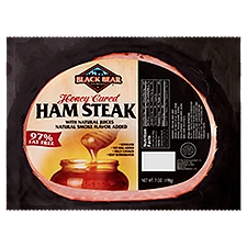 Black Bear 97% Fat Free Honey Cured Ham Steak, 7 oz