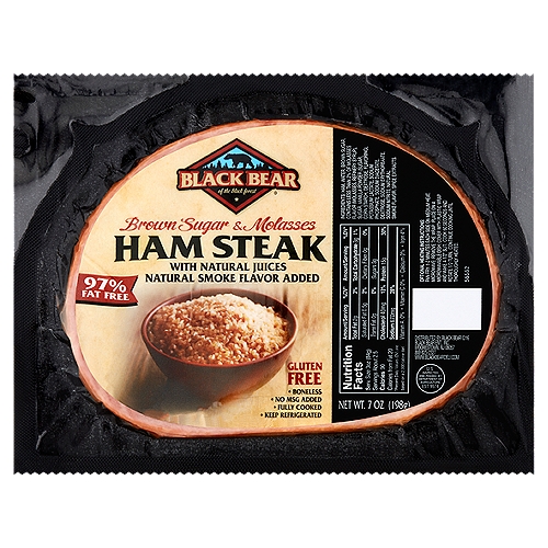 Black Bear Brown Sugar & Molasses Ham Steak, 7 oz