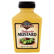 Black Bear Jalapeño, Mustard, 9 Ounce