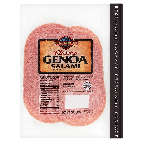 Black Bear Classico Genoa Salami, 6 oz