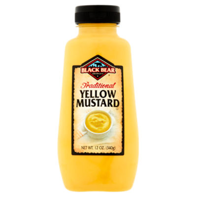 Black Bear Traditional Yellow Mustard, 12 oz