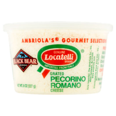 Black Bear Locatelli Grated Pecorino Romano Cheese, 8 oz, 8 Ounce