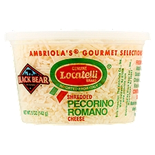 Black Bear Locatelli Shredded Pecorino, Romano Cheese, 5 Ounce