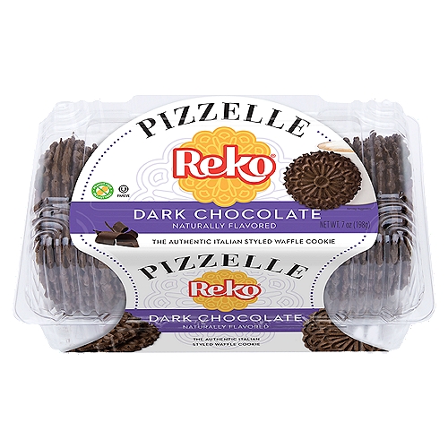Reko Dark Chocolate Pizzelle, 7 oz