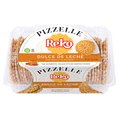 Reko Dulce De Leche Pizzelle Waffle Cookie, 7 oz, 7 Ounce