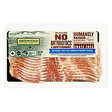 Greenfield Natural Meat Co. No Sugar Thick Cut Smoked Uncured Bacon, 12 oz