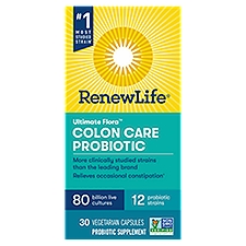 Renew Life Ultimate Flora Colon Care Probiotic Supplement, 30 count