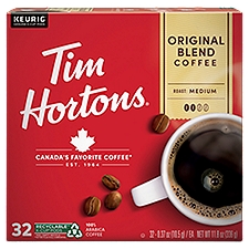 Tim Hortons Medium Original Blend Coffee K-Cup Pods, 0.37 oz, 32 count