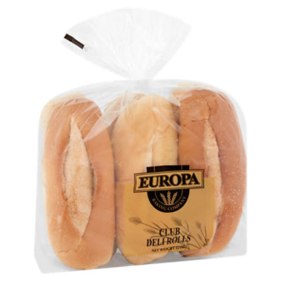 Europa Baking Company Deli Rolls - Club, 12 oz