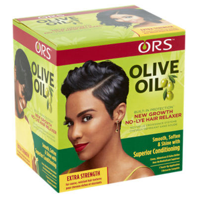 ORS Olive Oil Built-In Protection New Growth No-Lye Hair Relaxer, 1 touch-up application