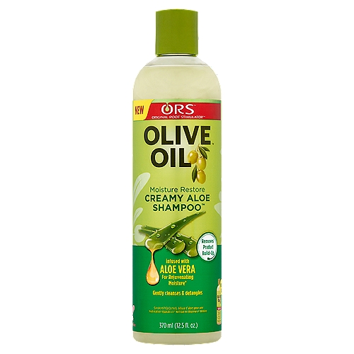 ORS Olive Oil Moisture Restore Creamy Aloe Shampoo, 12.5 fl oz