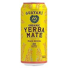 Guayakí Organic Peach Revival Yerba Mate, 15.5 fl oz