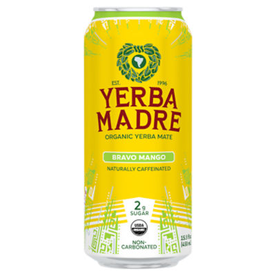 Yerba Madre Bravo Mango Organic Yerba Mate, 15.5 fl oz