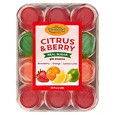 Raymundo's Real Sugar Citrus & Berry Gel Snacks, 12 count, 2.6 lb, 42 Ounce