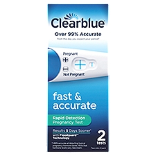 Clearblue Rapid Detection, Pregnancy Test, 2 Each