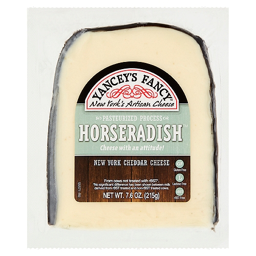Yancey's Fancy Pasteurized Process Horseradish New York Cheddar Cheese, 7.6 oz