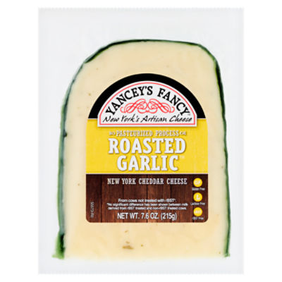 Yancey's Fancy Roasted Garlic New York Cheddar Cheese, 7.6 oz