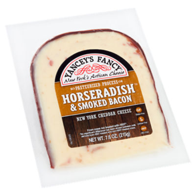 Yancey's Fancy Horseradish & Smoked Bacon New York Cheddar Cheese, 7.6 oz