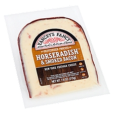 Yancey's Fancy Horseradish & Smoked Bacon New York Cheddar, Cheese, 7.6 Ounce