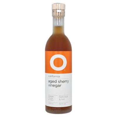 O Olive Oil & Vinegar California Aged Sherry Vinegar 6x300ml (10.1oz) Glass