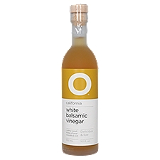 O Olive Oil & Vinegar California White Balsamic Vinegar 6x300ml (10.1oz) Glass