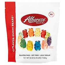 Albanese 12 Flavor, Gummi Bears, 36 Ounce