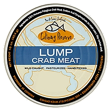 North Coast Seafoods Culinary Reserve Premium Hand Picked Lump Crab Meat, 16 oz, 16 Ounce