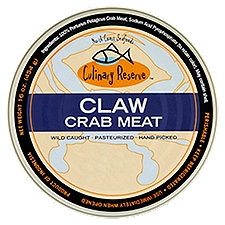 North Coast Seafoods Culinary Reserve Premium Hand Picked Claw Crab Meat, 16 oz, 1 Pound