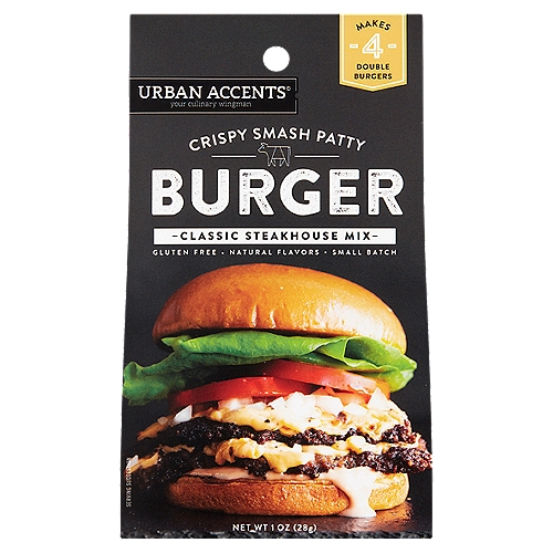 Urban Accents Crispy Smash Patty Burger Classic Steakhouse Mix, 1 oz